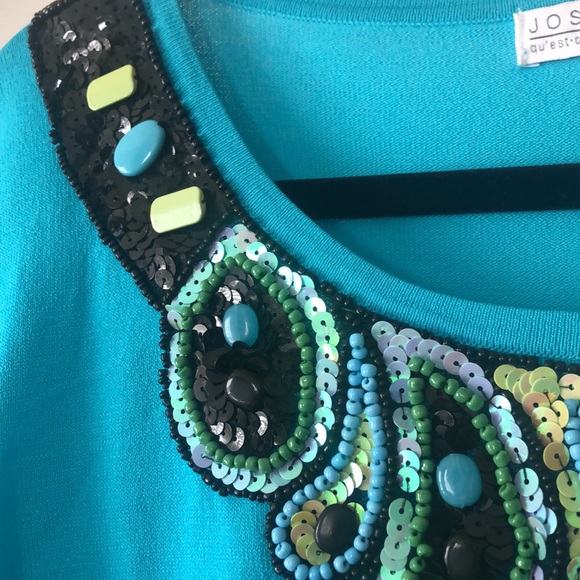 Joseph A. - XL Women's Top - Turquoise - Picture 4 of 8